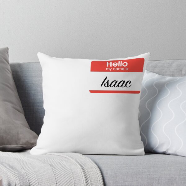 Aperçu de l'œuvre Bonjour mon nom est Isaac Nametag créée et vendue par classydesignz.