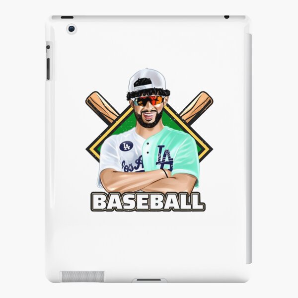 Bad Bunny in Los Angeles Baseball Jersey Sticker for Sale by OmoYolo