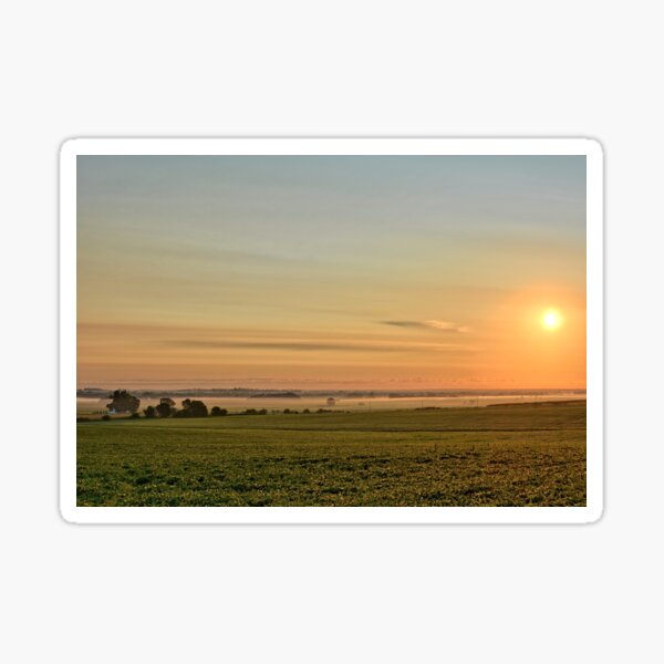 Item preview, Farm And Fog Sunrise 3 designed and sold by LynyrdSky.