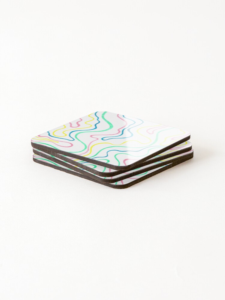Thumbnail 4 of 5, Coasters (Set of 4), Spring Ripples designed and sold by TimeahLogie.