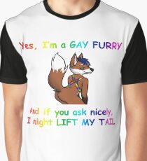 Homosexuell pelzigen Grafik T-Shirt