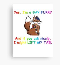 Gay Furry Metal Print