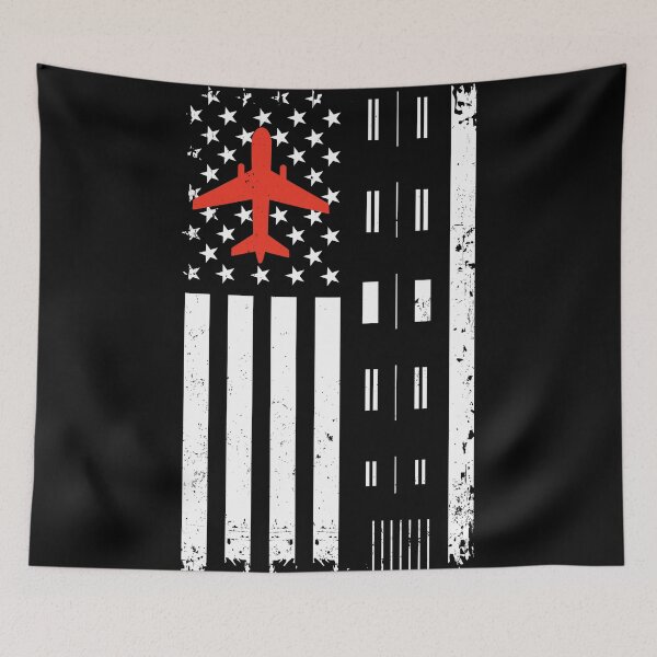 Item preview, Air Traffic Controller Distressed Vintage USA Flag: ATC Airplane Runway Funny Air Traffic Control Gift designed and sold by Adexyl.