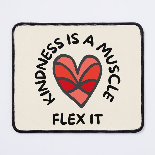 Item preview, Kindness Is A Muscle  | Flex It | Retro Throwback Heart Design designed and sold by SpeakLifeHQ.