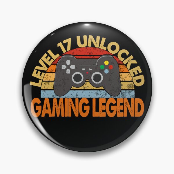 Aperçu de l'œuvre Légende du jeu débloqué de niveau 17 | Joueur légendaire vintage créée et vendue par Qudkin.