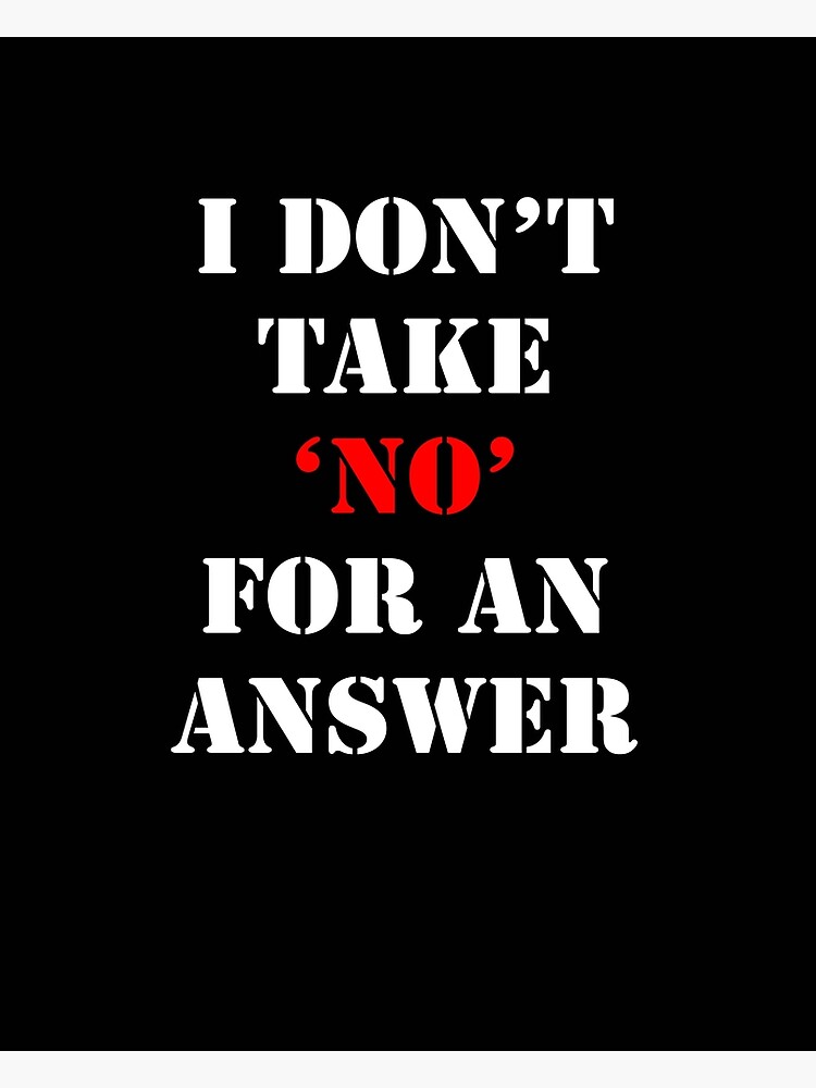 ODIN オーディン DON'T TAKE NO FOR AN ANSWER I don't take No for an answer