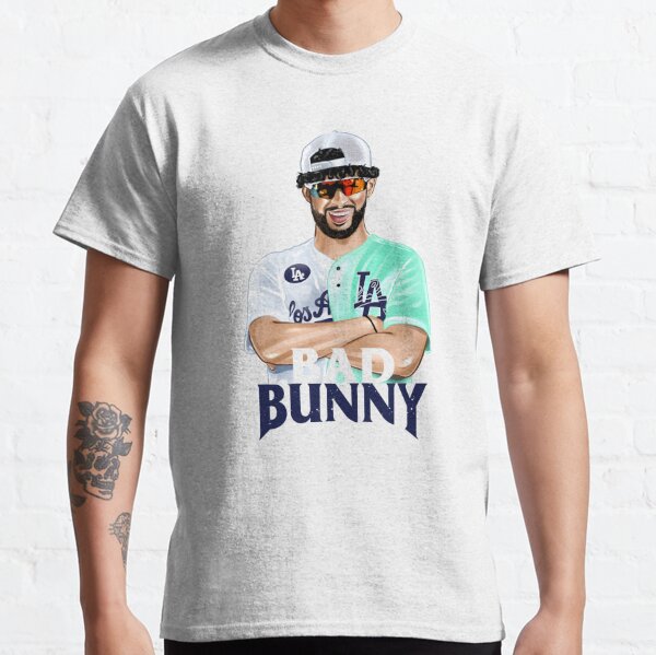 Bad Bunny in Los Angeles Baseball Jersey Poster for Sale by