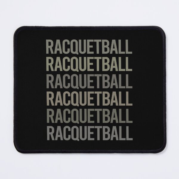 Item preview, Gray Text Art Racquetball designed and sold by TartSpiderWeb.