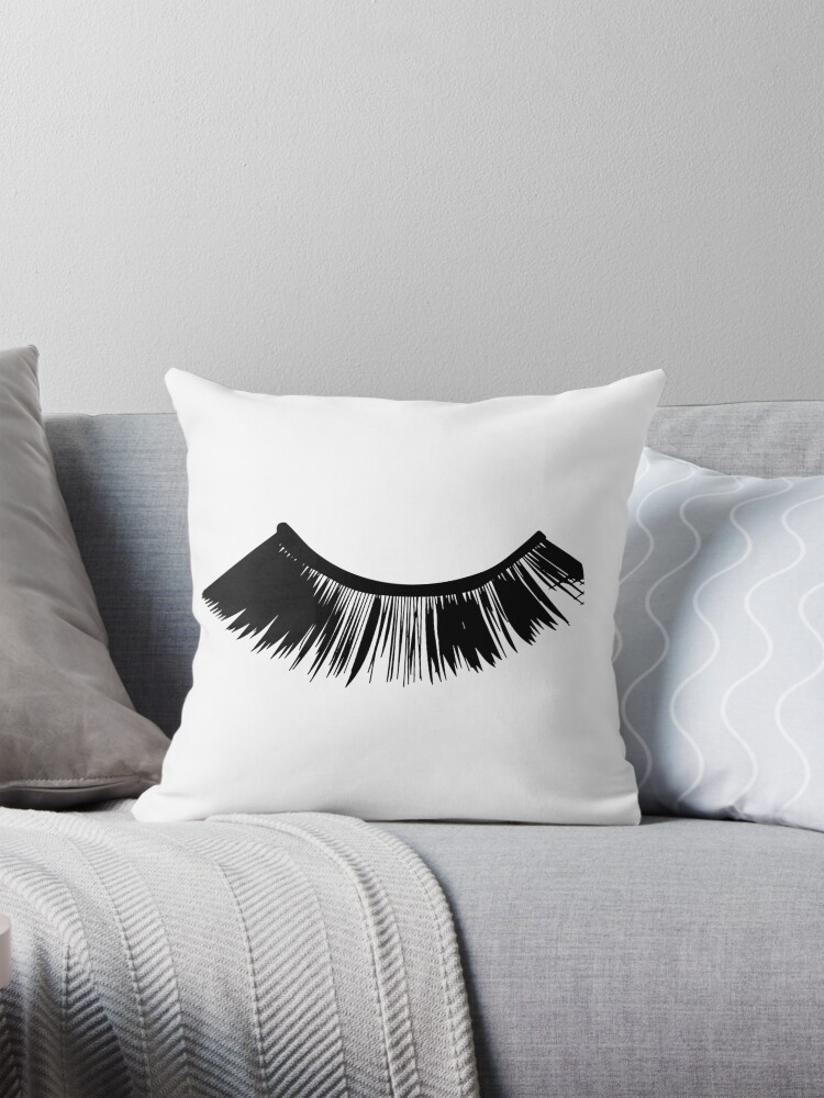 Eyelash Pillow Case Pillow for Sale by Megan Miranda Redbubble