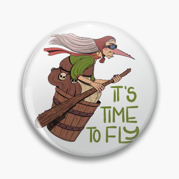 Item preview, Baba Yaga volando designed and sold by Maria Chiara Basile.
