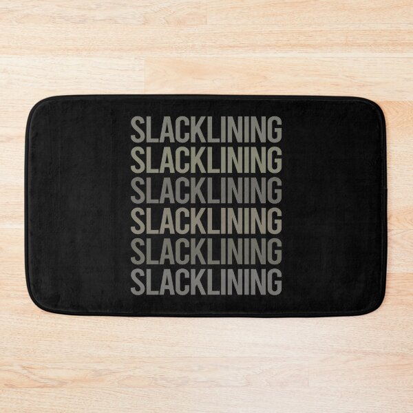 Item preview, Gray Text Art Slacklining Slackline Slackliner designed and sold by TartSpiderWeb.
