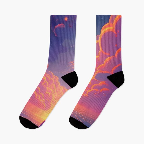 Item preview, Sunset clouds in night sky designed and sold by Ryan Millett.