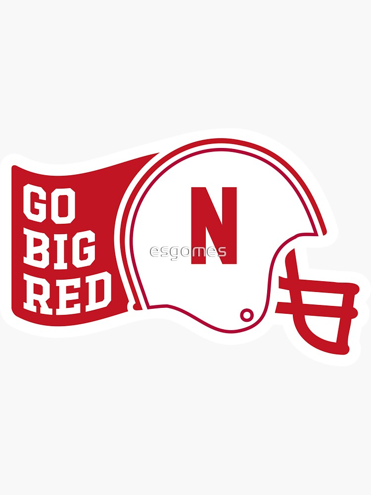 "Nebraska Football Go Big Red" Sticker for Sale by esgomes Redbubble
