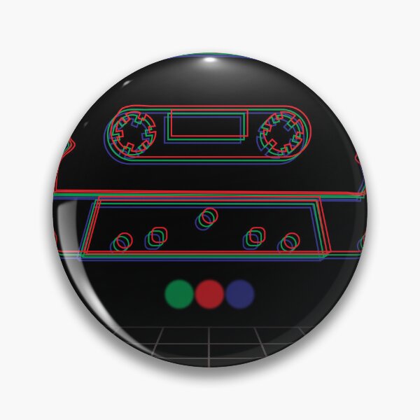 Item preview, Trippy Retrowave Synthwave Grid Cassette Tape no.1  designed and sold by ghost888.