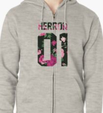 Zach Herron - Colorful Flowers Zipped Hoodie