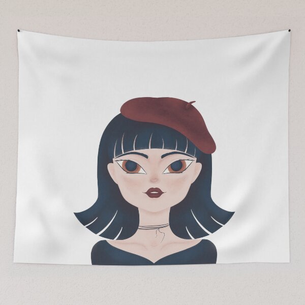 Item preview, Girl in a red beret designed and sold by RinaGrinchik.