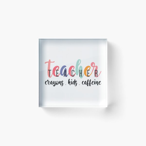 Item preview, Colorful Teacher teacher crayons kids caffeine teacher life shirt  designed and sold by cizito.