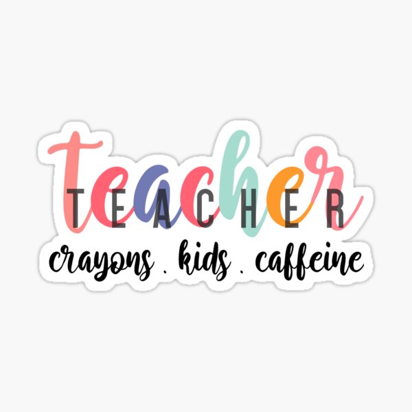 Item preview, Colorful Teacher teacher crayons kids caffeine teacher life shirt  designed and sold by cizito.