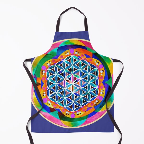 Item preview, Watercolor Flower of Life Round designed and sold by shantilovesart.