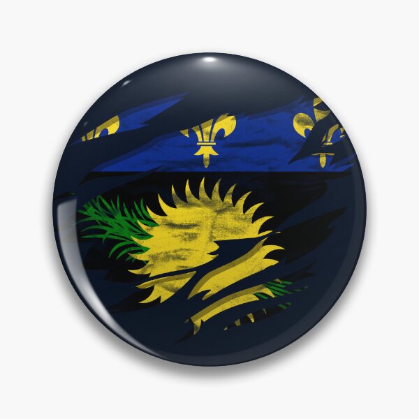 Item preview, Ripped Rip Open Guadeloupe Flag Palm designed and sold by rafaeltto.