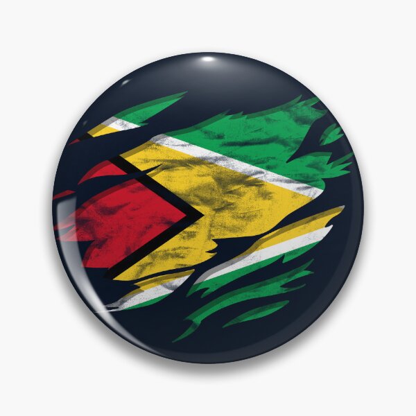 Artikelvorschau, Ripped Rip Open Guyana Flag Palm entworfen und verkauft von rafaeltto.