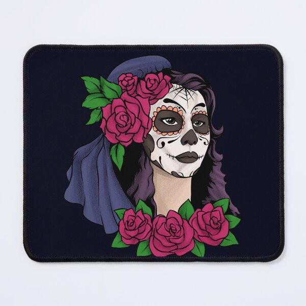 Item preview, Day of the Dead - Female Sugar Skull with Flowers designed and sold by madtoyman.