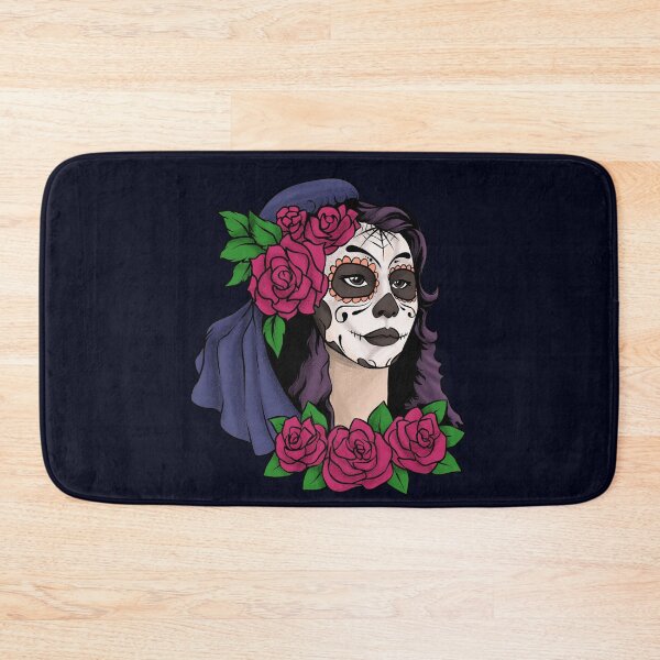 Item preview, Day of the Dead - Female Sugar Skull with Flowers designed and sold by madtoyman.