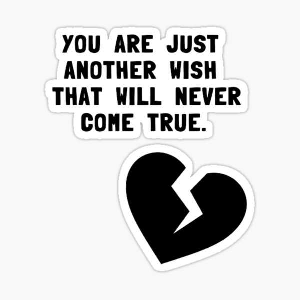 " One sided love." Sticker for Sale by NASHZA Redbubble