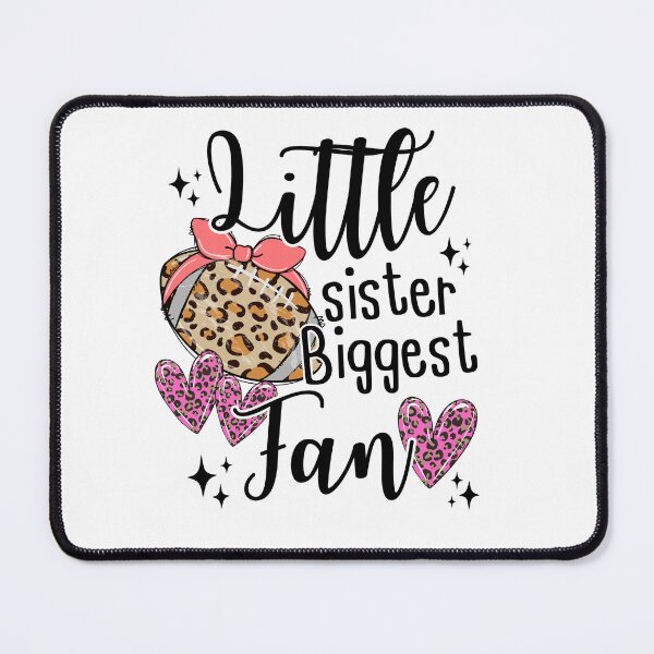 Item preview, Little Sister Biggest Fan Football Leopard (Football Sister Gift) designed and sold by i-longmanshop.
