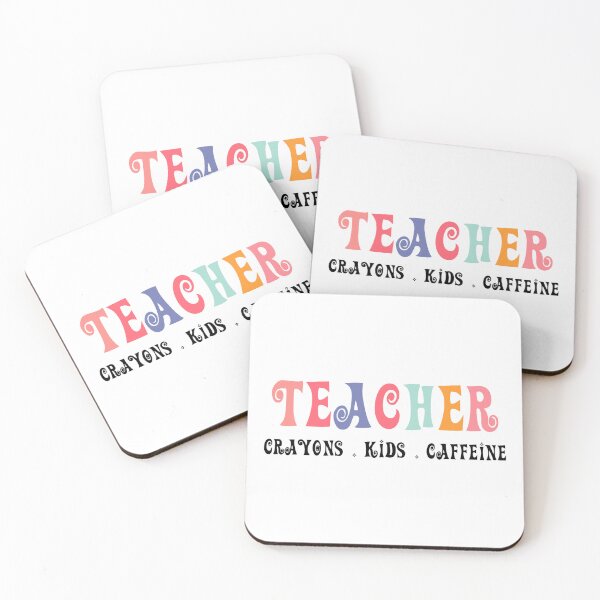 Item preview, Funny teacher crayons kids caffeine teacher life shirt  designed and sold by cizito.
