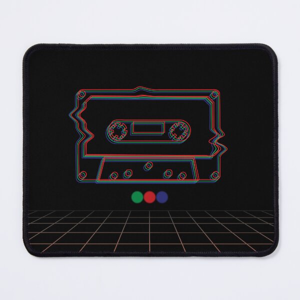 Item preview, Trippy Retrowave Synthwave Grid Cassette Tape no.1 designed and sold by ghost888.