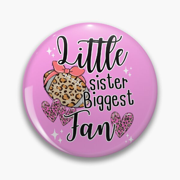 Item preview, Little Sister Biggest Fan Football Leopard (Football Sister Gift) designed and sold by i-longmanshop.