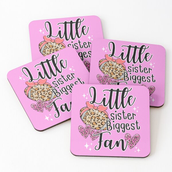 Item preview, Little Sister Biggest Fan Football Leopard (Football Sister Gift) designed and sold by i-longmanshop.