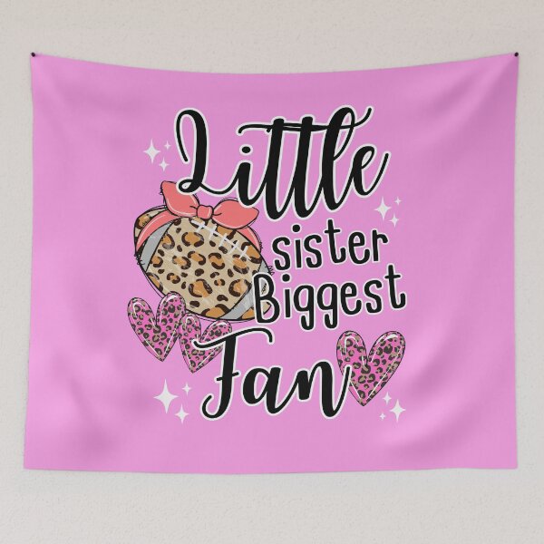 Item preview, Little Sister Biggest Fan Football Leopard (Football Sister Gift) designed and sold by i-longmanshop.