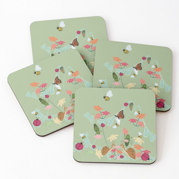 Item preview, Garden Ladybugs & Friends Sage designed and sold by GalapaTales.