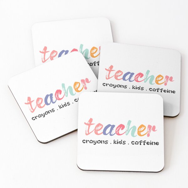 Item preview, #teacherlife Funny teacher crayons kids caffeine shirt  designed and sold by cizito.