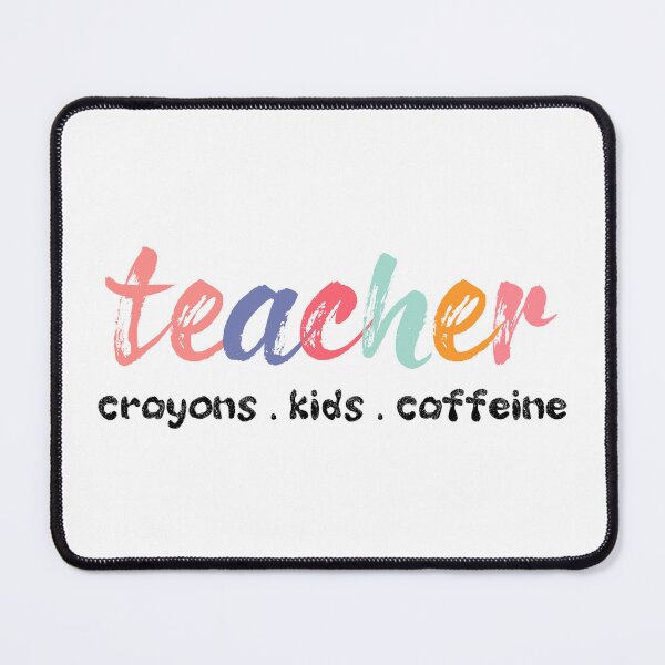 Item preview, #teacherlife Funny teacher crayons kids caffeine shirt  designed and sold by cizito.