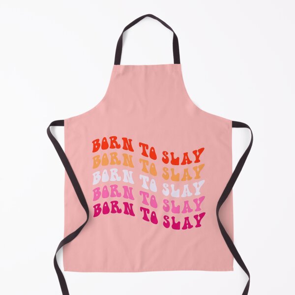 Item preview, BORN TO SLAY Lesbian Pride Flag Text designed and sold by everything4eva.