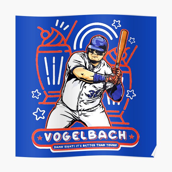 Daniel Vogelbach baseball Paper Poster Mets 4 - Daniel Vogelbach - T-Shirt