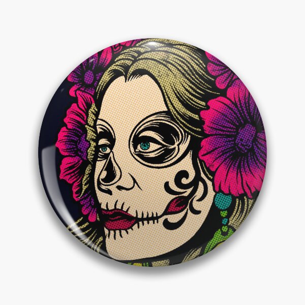 Item preview, Day of the Dead - Female Sugar Skull with Flowers designed and sold by madtoyman.