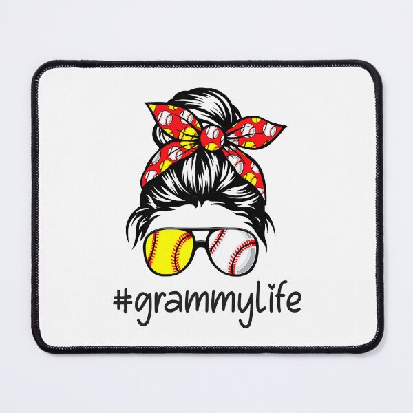 Item preview, Grammy Life Baseball Mom Messy Bun Softball Mom Mother's Day designed and sold by MichelSorour.