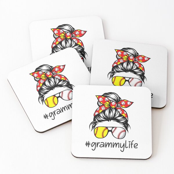 Item preview, Grammy Life Baseball Mom Messy Bun Softball Mom Mother's Day designed and sold by MichelSorour.