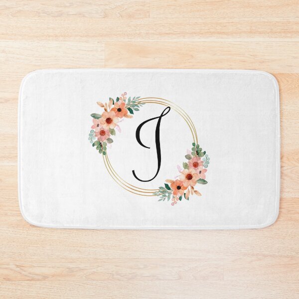 Item preview, Monogram Letter J | Coral Floral Design designed and sold by JustSeasons.