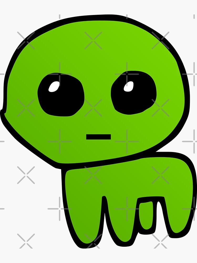 TBH Creature / Autism creature Green Sticker for Sale by Borg219467