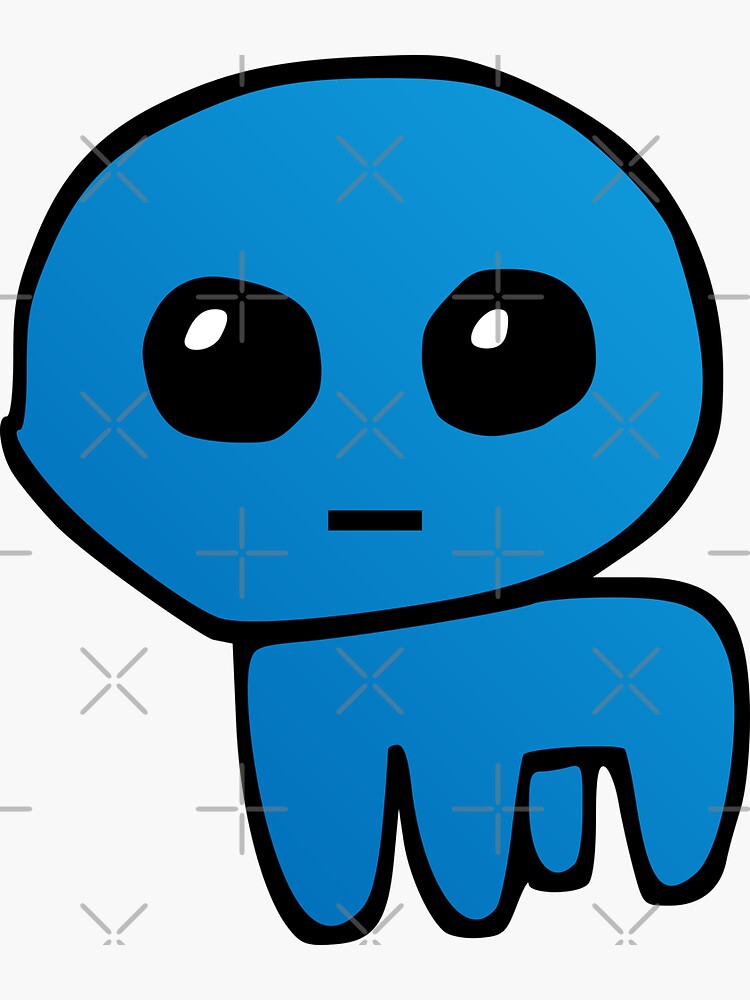 TBH Creature / Autism creature Blue Sticker for Sale by Borg219467