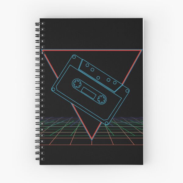 Item preview, Trippy Retrowave Synthwave Grid Cassette Tape no.3 designed and sold by ghost888.