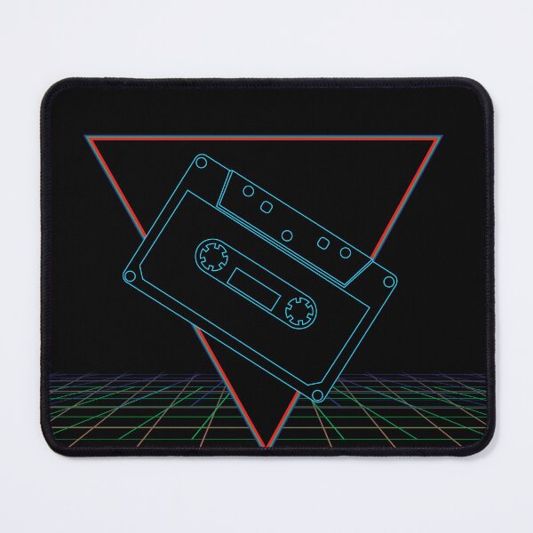 Item preview, Trippy Retrowave Synthwave Grid Cassette Tape no.3 designed and sold by ghost888.