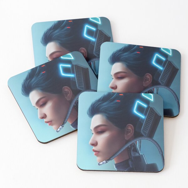 Item preview, Blue Cyberpunk Girl designed and sold by NicolaYilmaz.