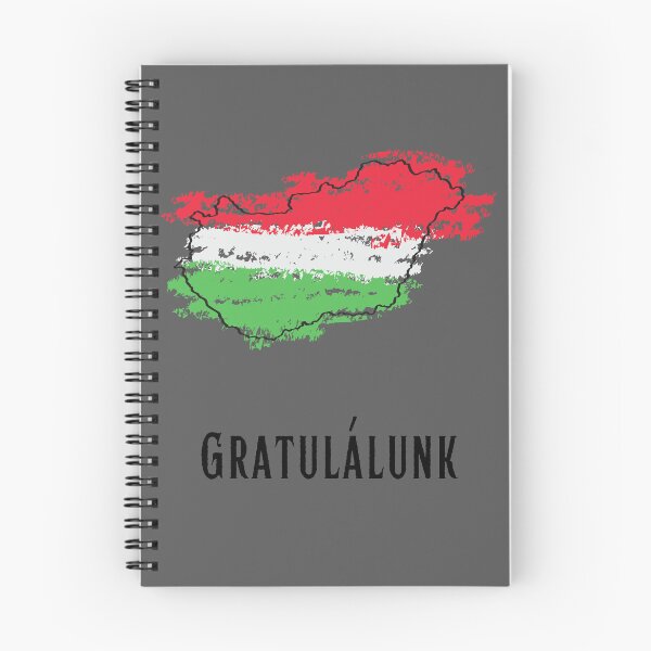 Item preview, Gratulálunk (congratulations in Hungarian) Hungary Hungarian flag  designed and sold by Pommallina.