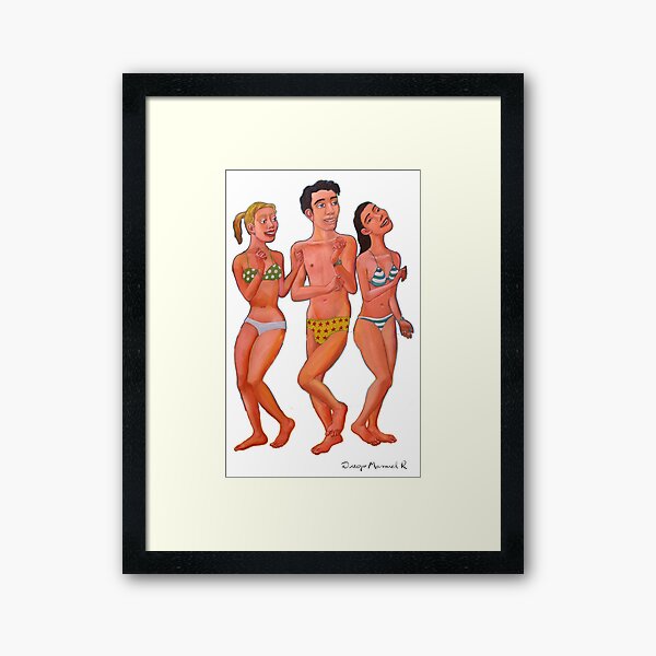 Vista previa del artículo con la obra «Bailando en la playa 7», diseñado y vendido por Diego Manuel Rodriguez.